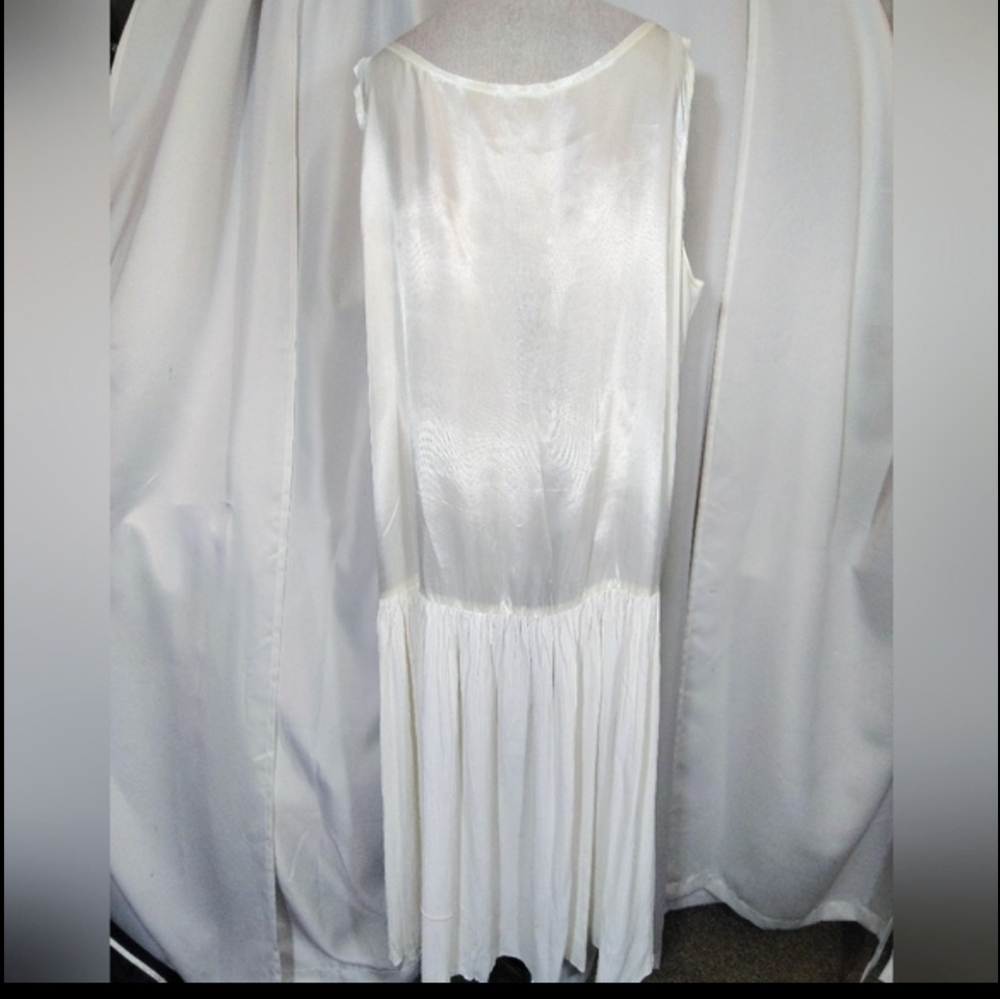 2 Pc:Fitting Image Vintage Long Sleeve Jacket+Sleeveless Maxi Dress, Ivory, 18 - Picture 10 of 16